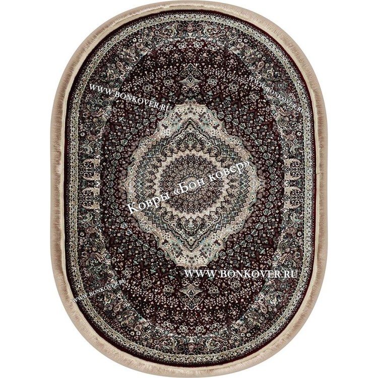 Овальный Ковер с Восточным Узором Медальон Арт 30345