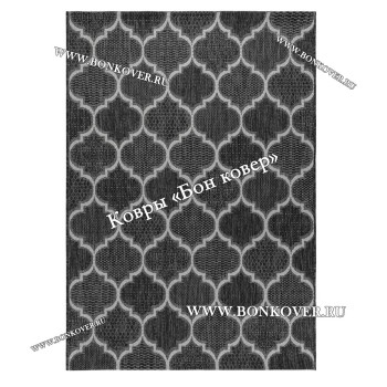 Безворсовый ковер дизайн 142 черный