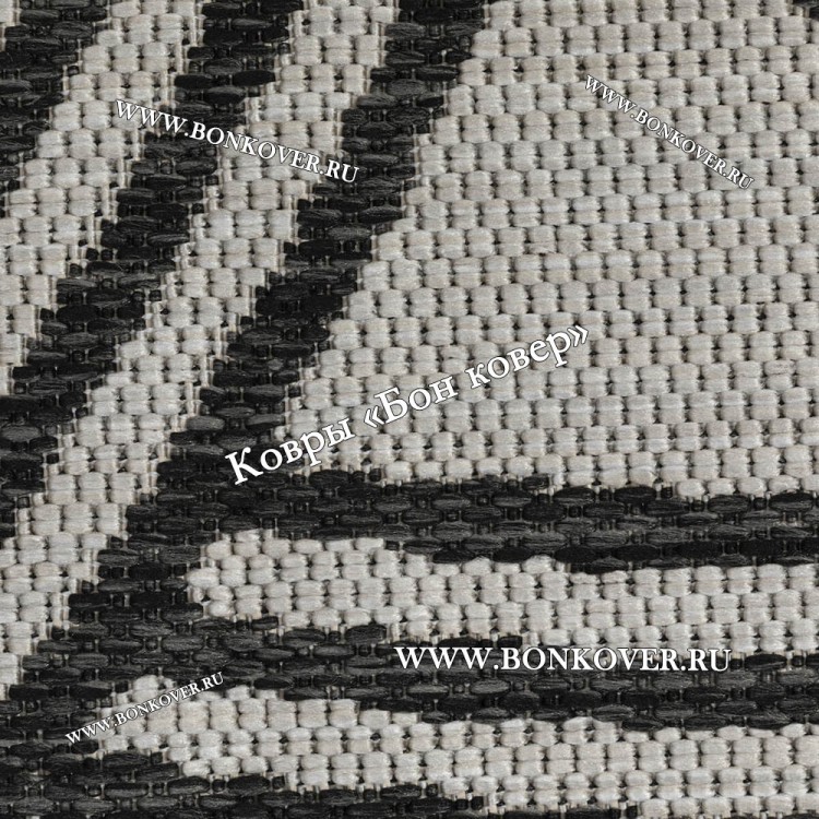 Безворсовый ковер дизайн 130 серый