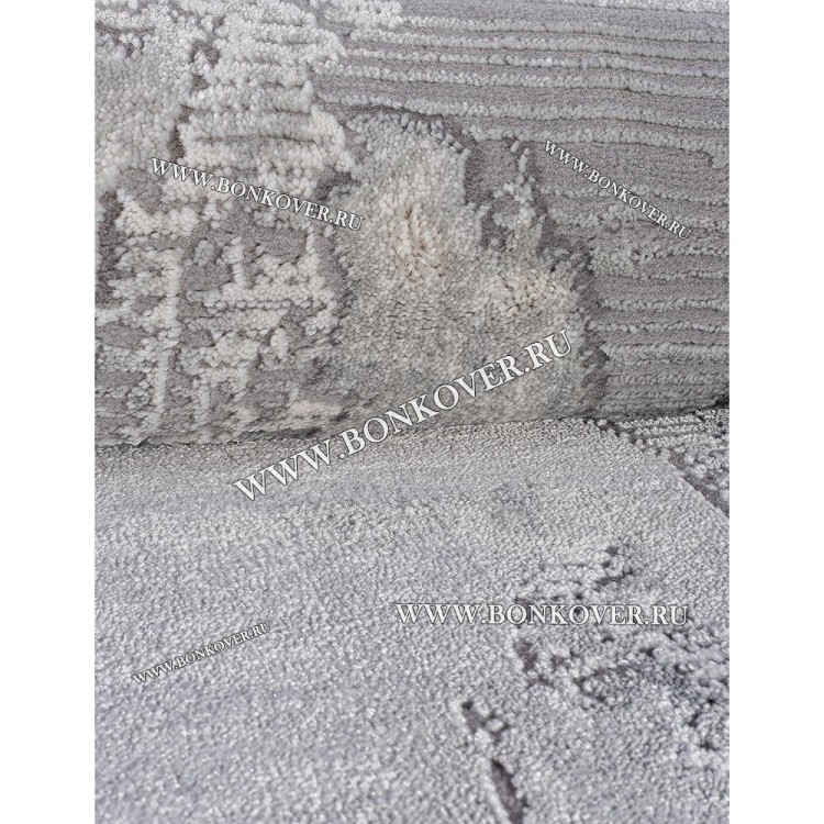 Турецкий Ковер Для Гостиной Дизайн 10 Серый Прямоугольный