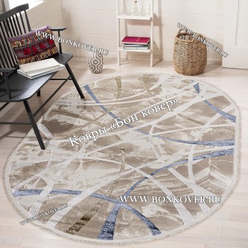 Турецкий Ковер Для Гостиной Абстракция Дизайн 09 Овал